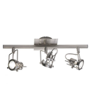 Corp de iluminat tip spot Bauhaus 3 Light Bar Spotlight Satin Chrome