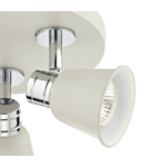 Corp de iluminat tip spot Fry 3 Light Plate Spotlight Cream Polished Chrome