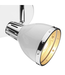 Corp de iluminat tip spot Osaka 3 Light Plate Spotlight White Polished Chrome