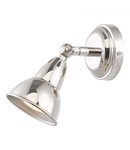 Corp de iluminat tip spot Nathaniel Single Wall Spotlight Polished Nickel