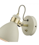 Corp de iluminat tip spot Frederick Single Wall Spotlight Cream Antique Brass