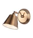 Corp de iluminat tip spot Kempten Single Wall Spotlight Antique Brass