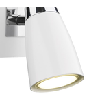 Corp de iluminat tip spot Loft Single Wall Spotlight Matt White Polished Chrome