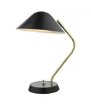 Veioza Erna Task Table Lamp Polished Brass Satin Black