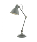 Veioza Eunice Task Table Lamp Grey & Satin Nickel