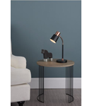 Veioza Bond Task Table Lamp Black Copper