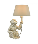 Veioza Zira Monkey Table Lamp Silver With Shade