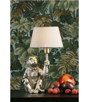 Veioza Zira Monkey Table Lamp Silver With Shade