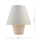 Veioza Rylee Table Lamp Fabric Grey