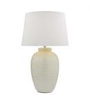 Veioza Luelle 1 Light Table Lamp Gloss Glazed Cream With Shade