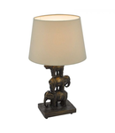 Veioza Alina Elephant Table Lamp Antique Bronze With Shade