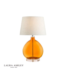 Veioza Laura Ashley Amber Table Lamp Amber Glass Polished Chrome Base Only