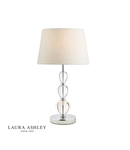 Veioza Laura Ashley Selby Large Table Lamp Polished Nickel & Glass Ball Base Only