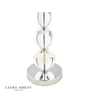 Veioza Laura Ashley Selby Small Table Lamp Polished Nickel & Glass Ball Base Only