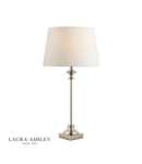 Veioza Laura Ashley Winston Table Lamp Antique Chrome & Glass Base Only