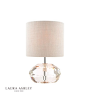 Veioza Laura Ashley Ivy Table Lamp Faceted Crystal Glass With Shade