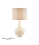 Veioza Laura Ashley Grace Table Lamp Patterned Glass with Shade