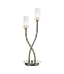 Veioza Morgan 2 Light Table Lamp Antique Brass