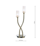 Veioza Morgan 2 Light Table Lamp Antique Brass