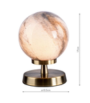 Veioza Esben Touch Table Lamp Antique Brass With Planet Glass