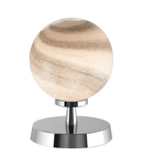 Veioza Esben Touch Table Lamp Polished Chrome With Planet Glass