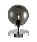 Veioza Esben Touch Table Lamp Polished Chrome With Smoked Glass