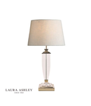 Veioza Laura Ashley Carson Medium table Lamp Polished Nickel & Crystal Base Only