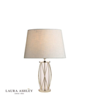 Veioza Laura Ashley Beckworth Small Table Lamp Polished Nickel Glass Base Only