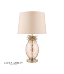 Veioza Laura Ashley Small Pineapple Table Lamp Champagne Cut Glass With Shade