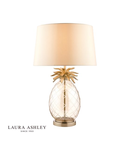 Veioza Laura Ashley Pineapple Large Table Lamp Champagne Cut Glass With Shade