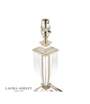 Veioza Laura Ashley Carson Small Table Lamp Polished Nickel & Crystal Base Only