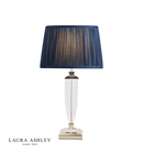 Veioza Laura Ashley Carson Large Table Lamp Polished Nickel & Crystal Base Only