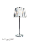 Veioza Laura Ashley - Capri Large Table Lamp Polished Chrome with Crystal Glass Shade