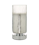 Veioza Deena Touch Table Lamp Polished Chrome Crackle Glass