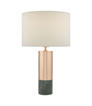 Veioza Digby Table Lamp Copper & Green Marble With Shade