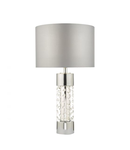 Veioza Yalena Large Table Lamp Polished Chrome & Glass With Shade