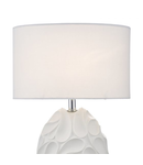 Veioza Zachary Oval Table Lamp White With Shade