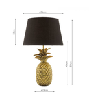 Veioza Safa Pineapple Table Lamp Gold With Shade