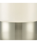 Veioza Deacon Touch Table Lamp Satin Nickel Opal Glass