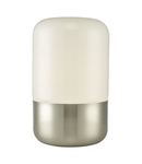 Veioza Deacon Touch Table Lamp Satin Nickel Opal Glass