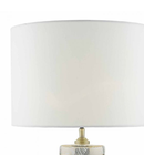 Veioza Ayesha Table Lamp White & Gold Base Only