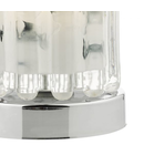 Veioza Elf Touch Table Lamp Polished Chrome With Ribbed Glass