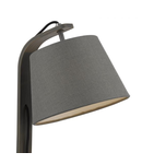 Veioza Zakara Table Lamp Grey Washed Wood With Shade