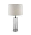 Veioza Olalla Table Lamp Polished Chrome Clear Glass With Shade