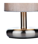 Veioza Tico Touch Table Lamp Satin Chrome With Shade