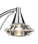 Veioza Luther Table Lamp Polished Chrome Crystal