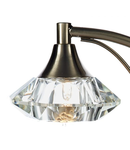 Veioza Luther Table Lamp Satin Chrome Crystal