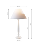 Veioza Regal Large Table Lamp White With Shade (Multipack)