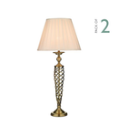 Veioza Siam Table Lamp Antique Brass With Shade (Multipack)