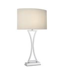 Veioza Oporto Table Lamp Polished Chrome With Cream Shade